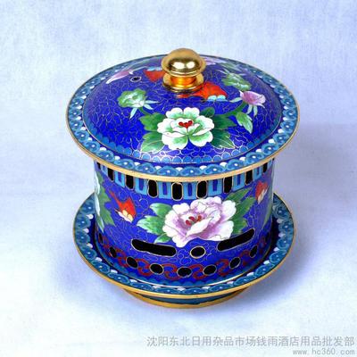 供應錢雨JTL-009景泰藍酒精分餐火鍋圖片_高清圖_細節圖-沈陽東北日用雜品市場錢雨酒店用品批發部 日用雜品